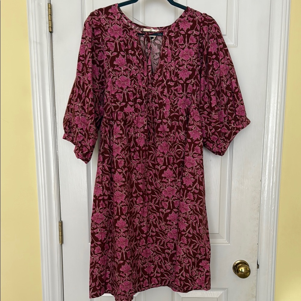 Universal Thread Red and Pink Dolman Sleeve Sundress